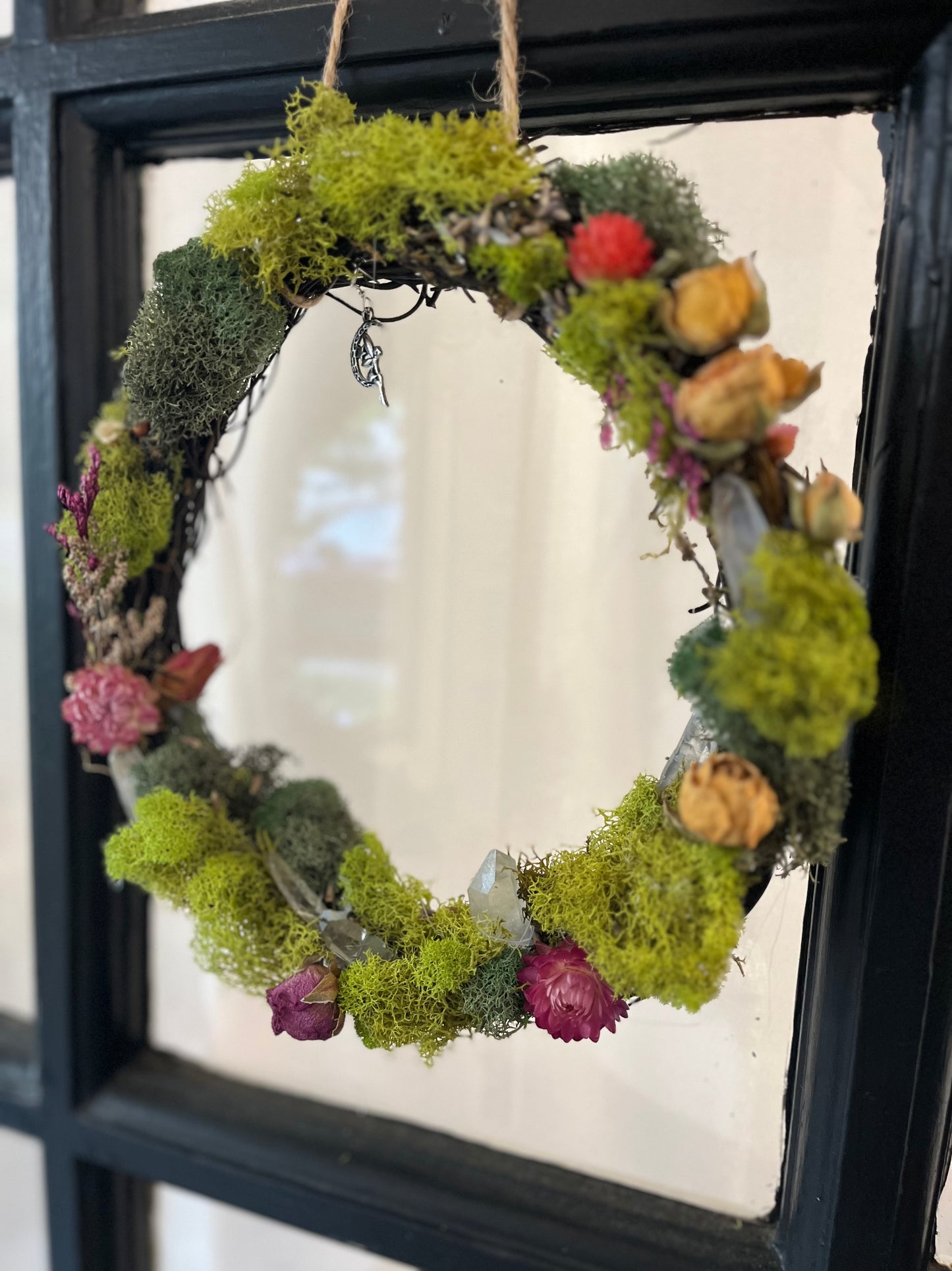 Dried Flora & Crystal Wreath