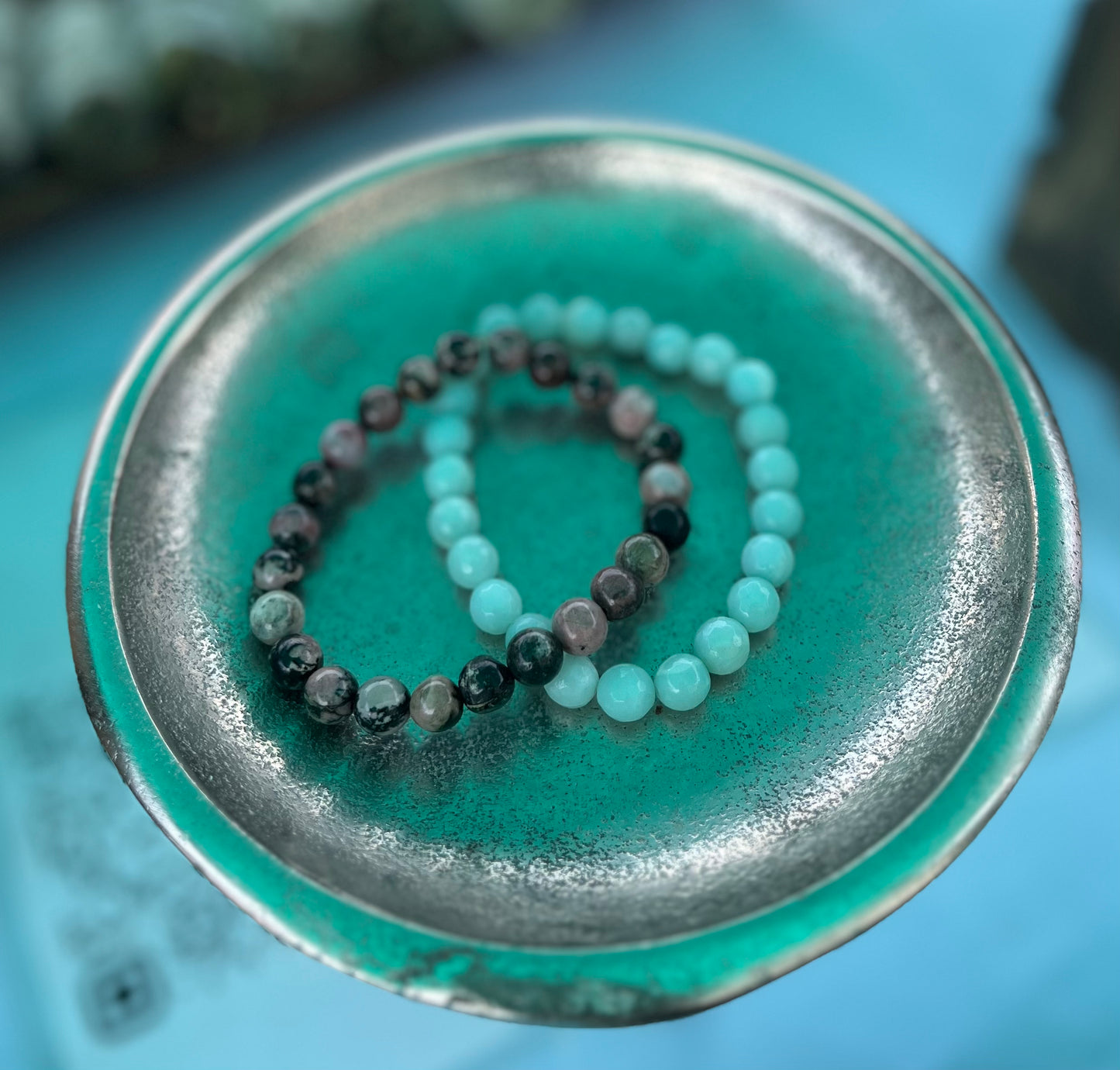 Natural Crystal 8mm Stretch Bracelet
