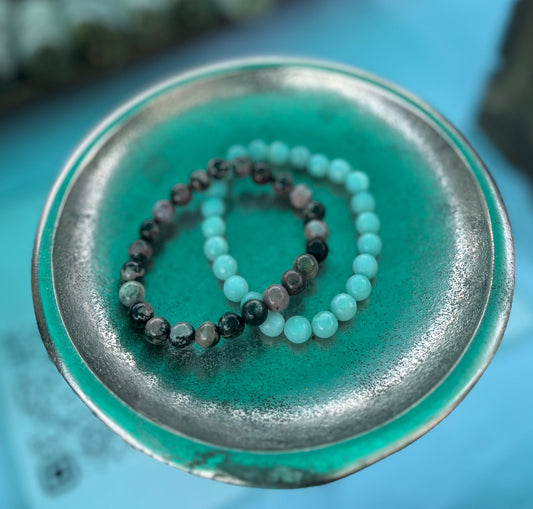 Natural Crystal 8mm Stretch Bracelet