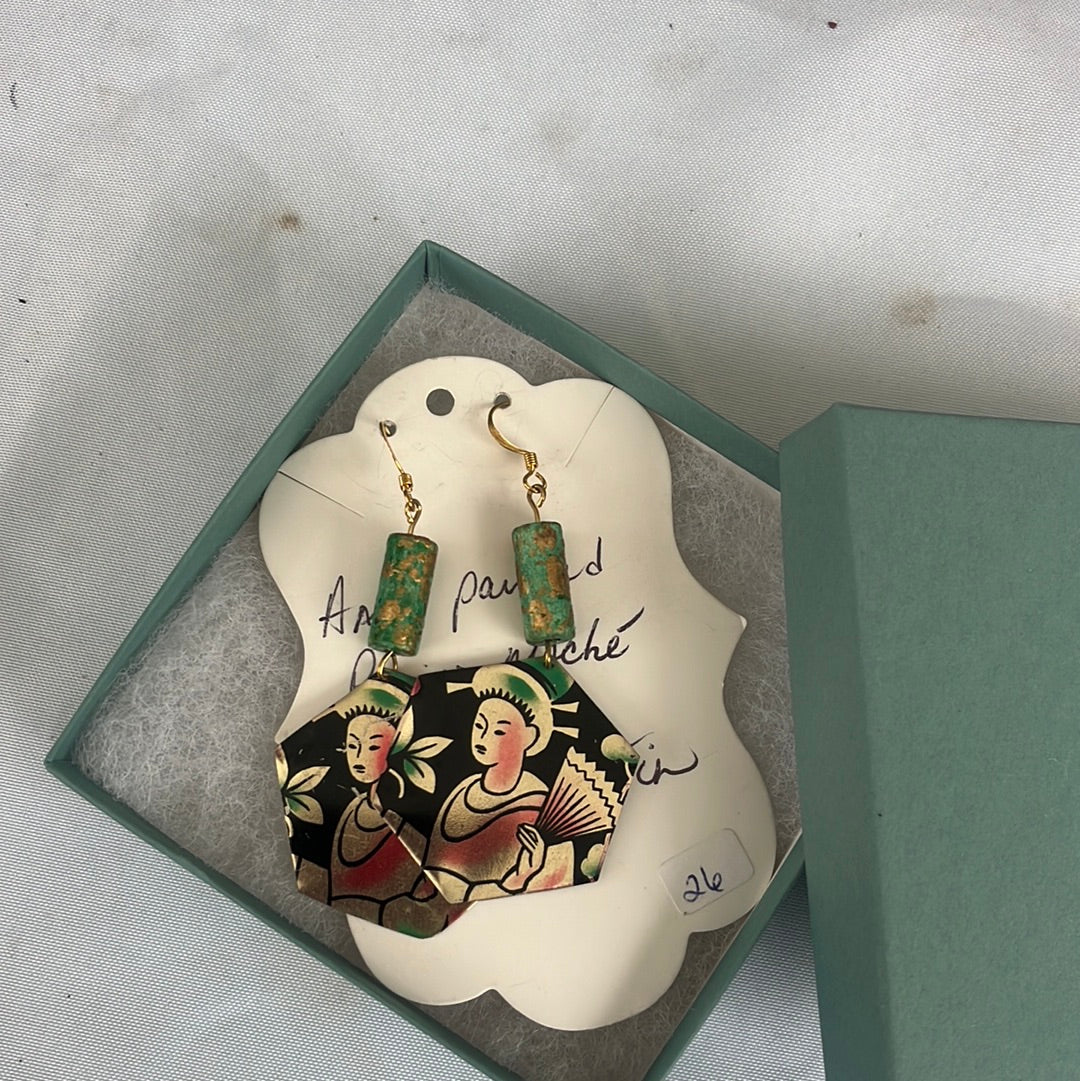 Vintage Tin Earrings
