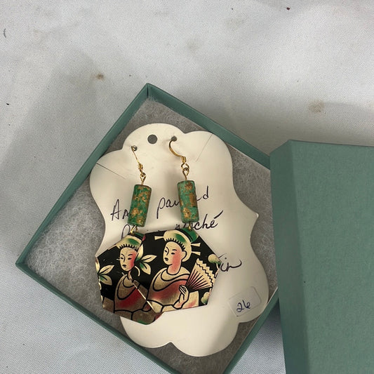 Vintage Tin Earrings