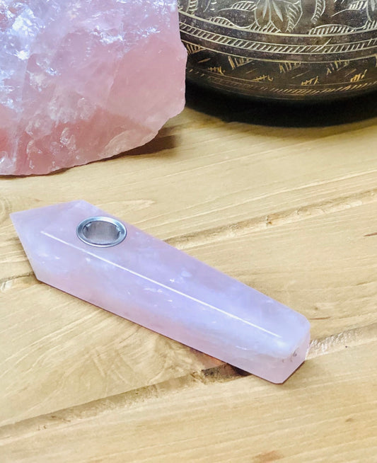 Natural Crystal Point Pipe