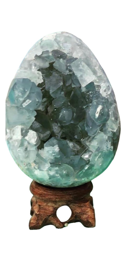 Blue Celestite Egg Geode