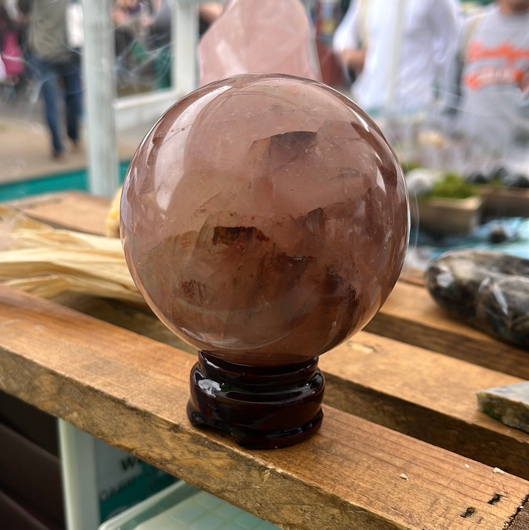 Fire Quartz Sphere