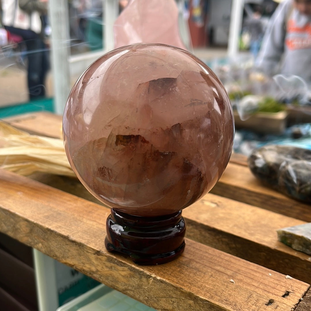 Fire Quartz Sphere