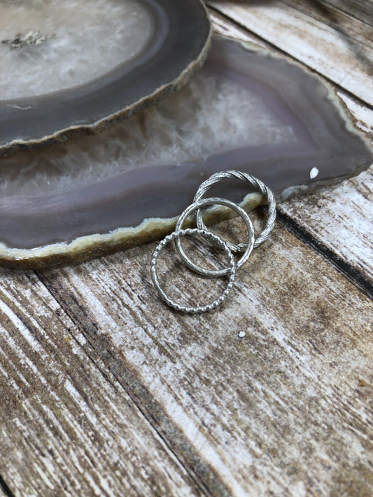 Sterling Silver Stack Rings